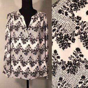 Candie’s V-Neck Long Sleeve Tunic Top Size L